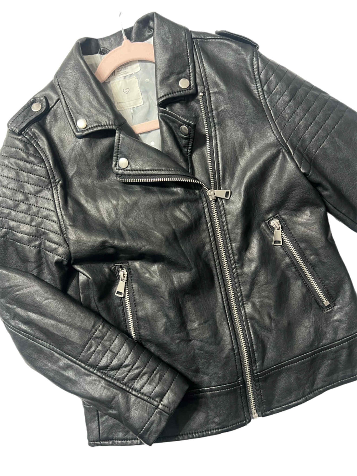 Girls Faux Leather Jacket