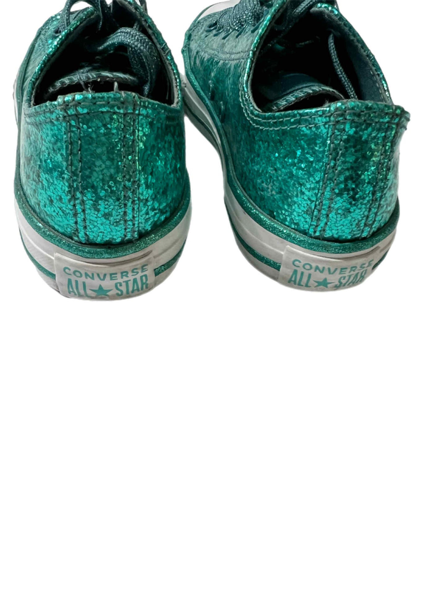 Converse Teal Green Glitter Sneakers 2