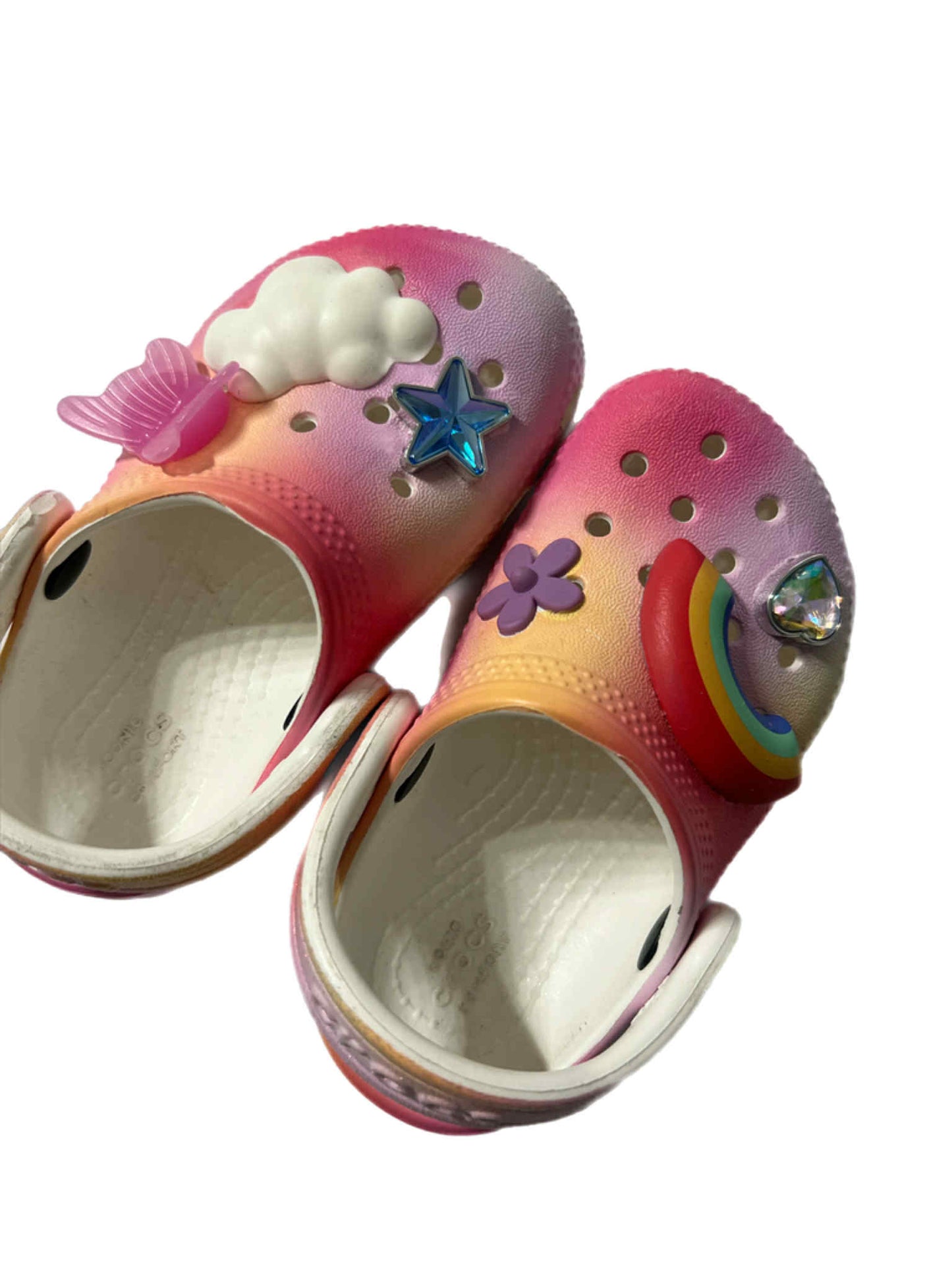 Girls Classic Ombre Crocs with Charms