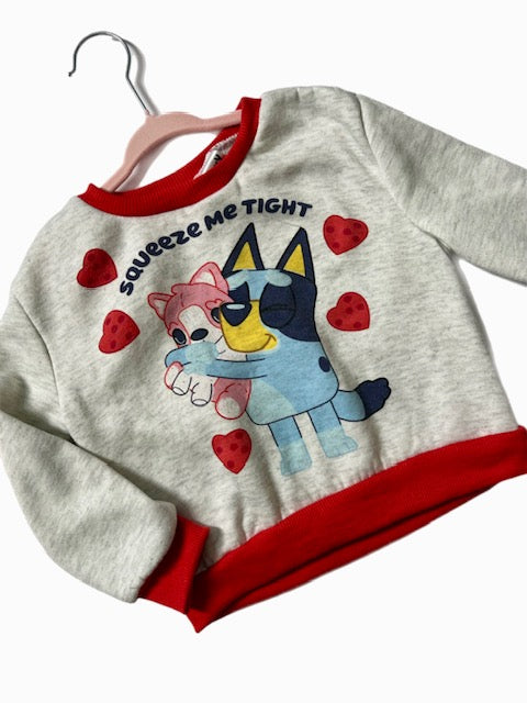 Bluey Sweatshirt with Hearts