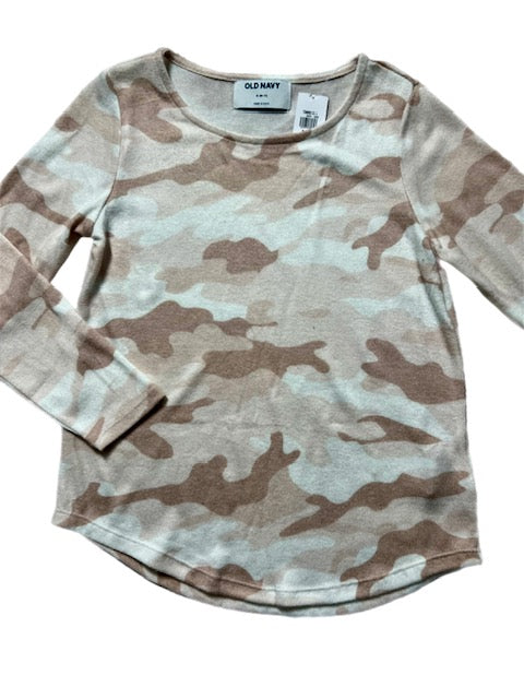 Girls Light Camo Sweater