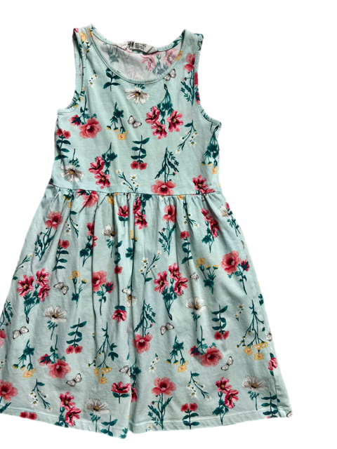 Girls Mint Flower Dress