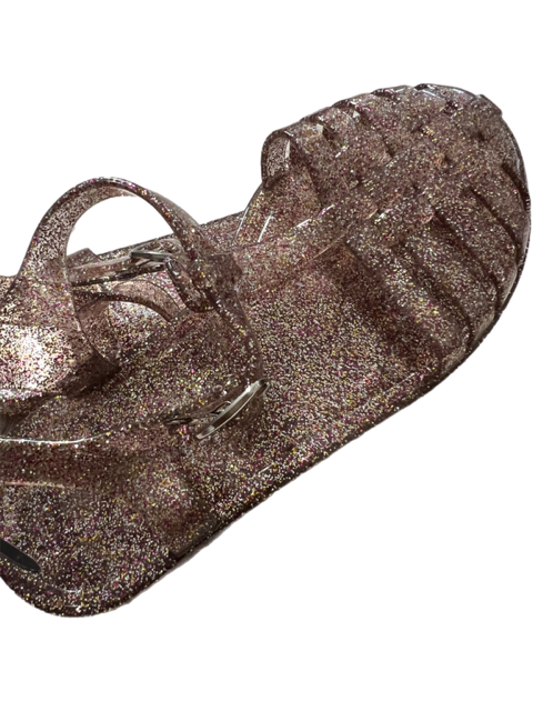 Girls Sparkly Jelly Sandals 12