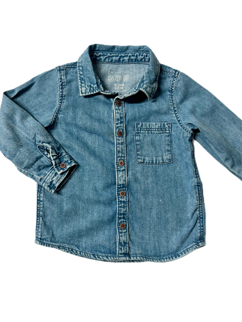 Boys Denim Button Up
