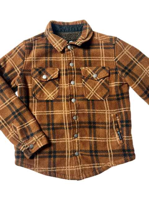 Boys Brown Sherpa Jacket