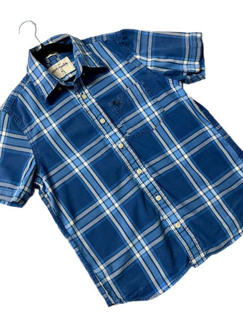 Abercrombie Kids Muscle Fit Plaid Short Sleeve
