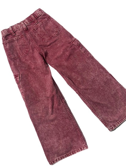 Acid Wash Wide Leg Jean