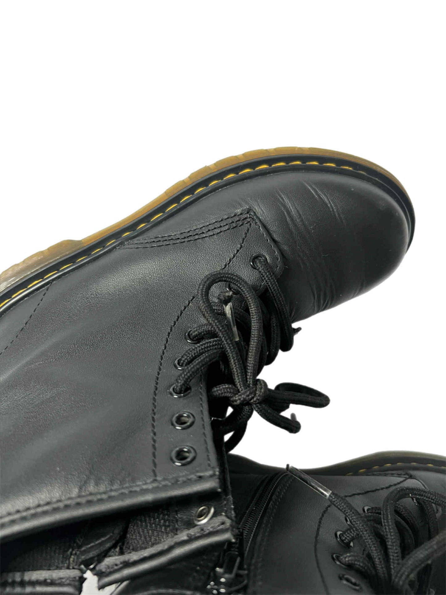 Dr Martens Black Leather Lace Up Boots 2