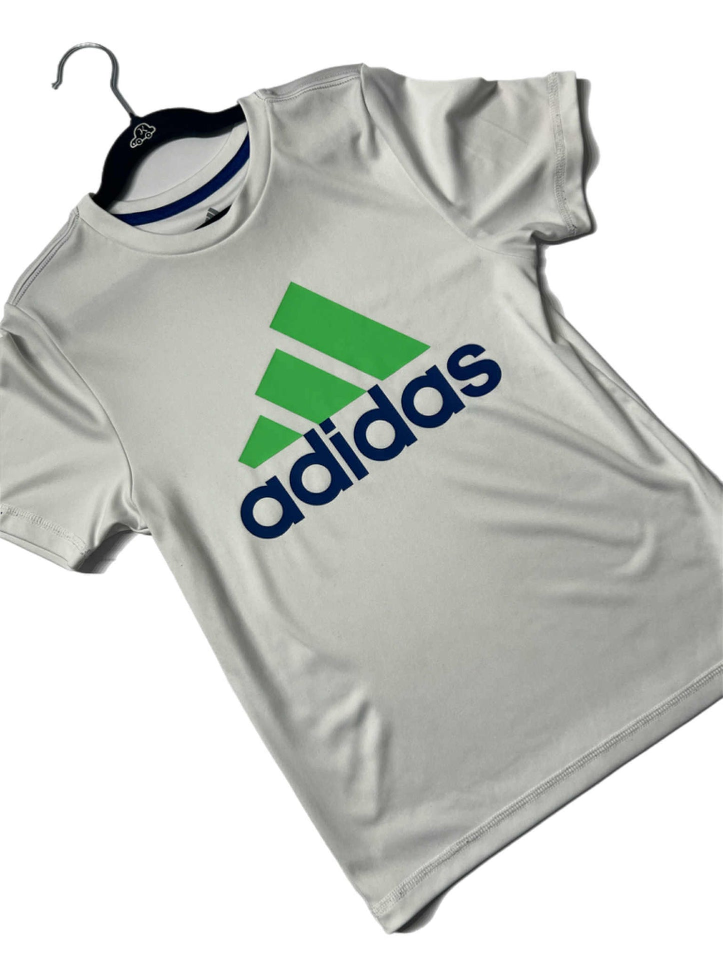 Boys White Adidas Graphic Tshirt