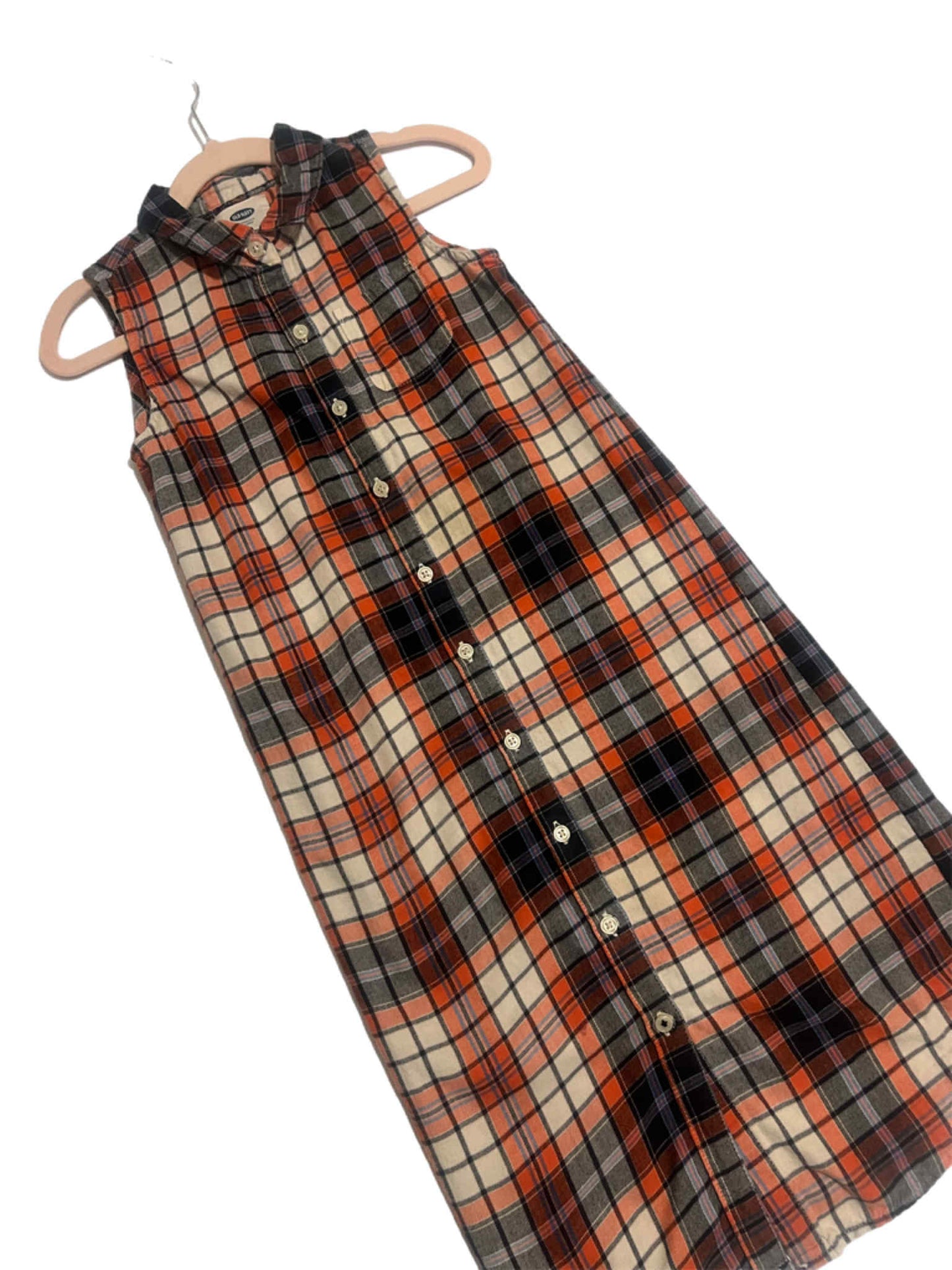 Sleeveless Plaid Dress S (6/7)