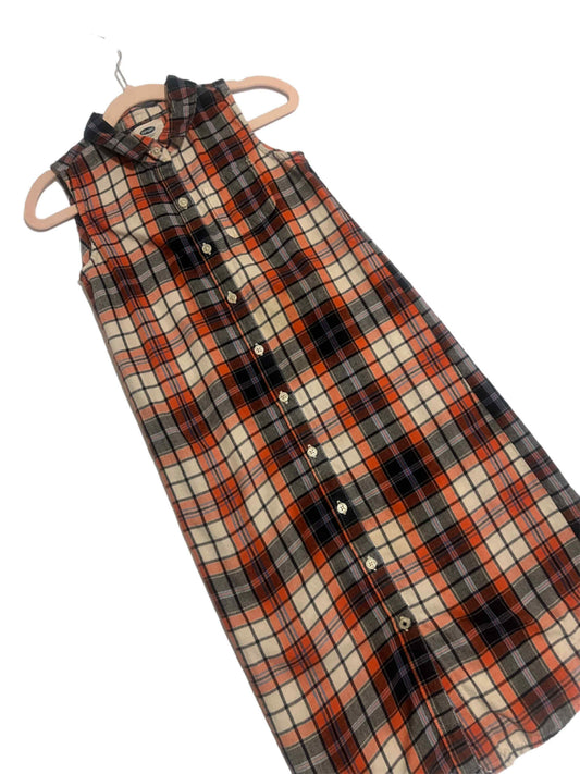 Sleeveless Plaid Dress S (6/7)