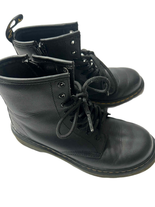 Dr Martens Black Leather Lace Up Boots 2