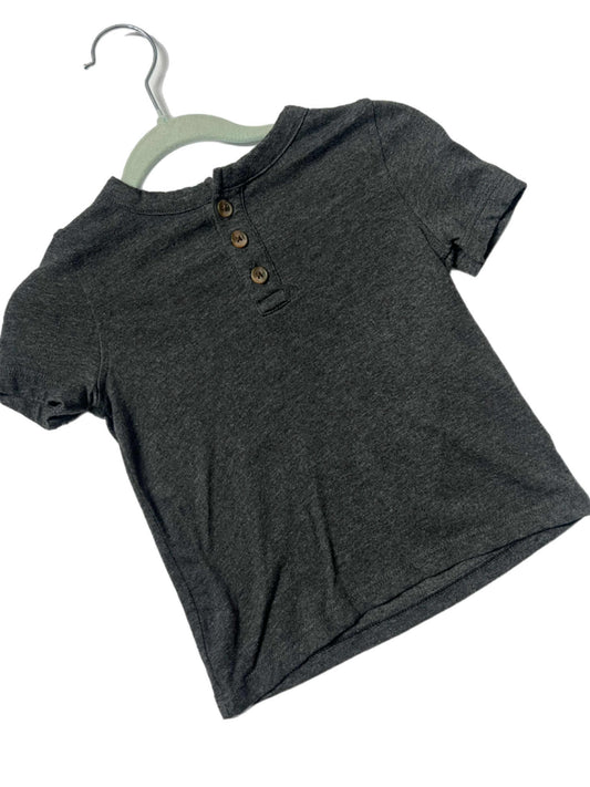 Baby Charcoal 3 Button Tshirt