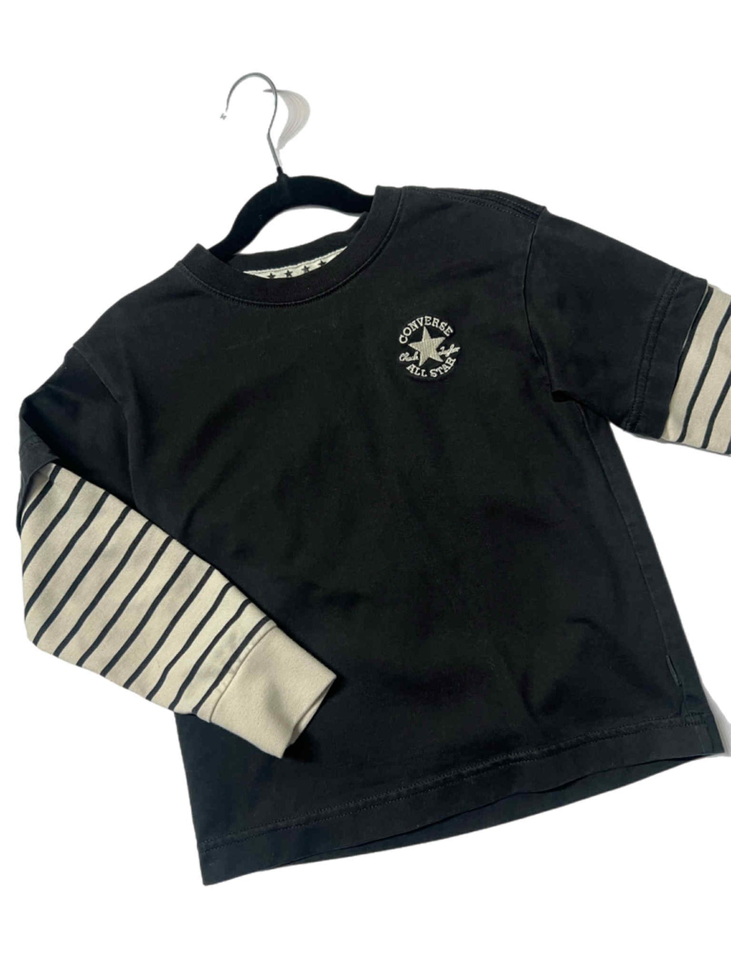 Boys Converse Striped Sleeve Shirt