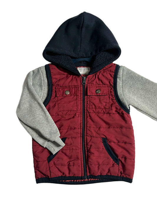 Boys Vest Zip-Up Hoodie