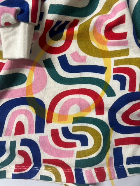 Rainbow French Terry Knit Dress