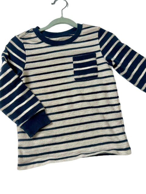 Boys Long Sleeve Striped Pocket