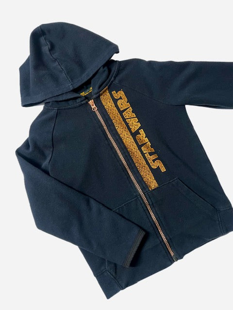 Gold Foil Star Wars Zip-Up Hoodie