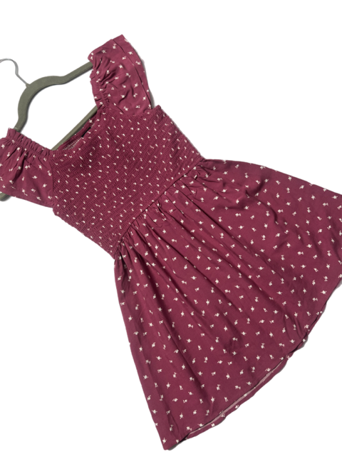 Girls Mauve Floral Dress