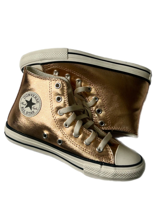 Converse Metallic Gold High Tops