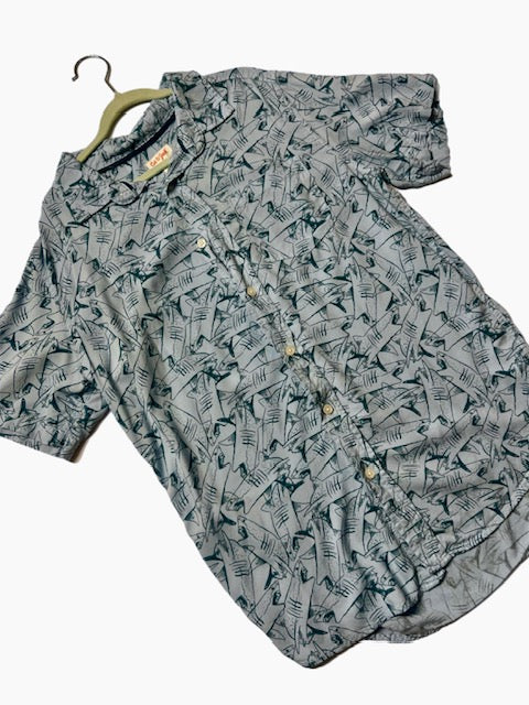 Boys Shark Attack Button-Up