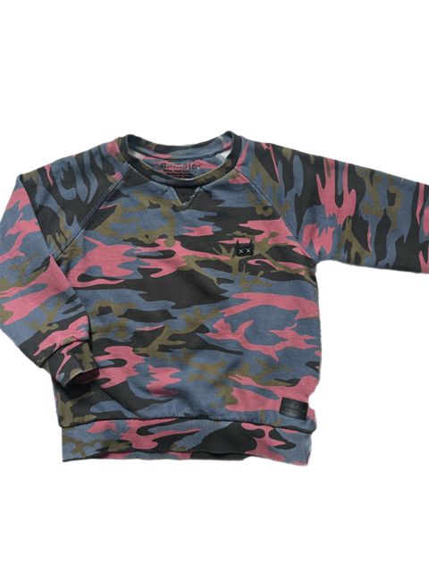 Camo Sweatshirt with Finger Holes