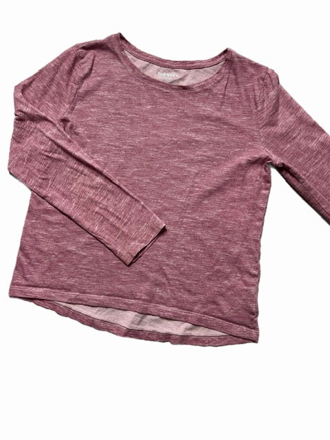 Girls Heathered Mauve Longsleeve