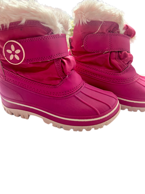 Girls Pink Snow Boots 9/10