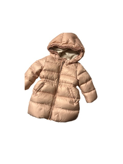 Girls Pink Puffer Coat