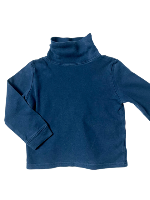 Boys Navy Turtleneck