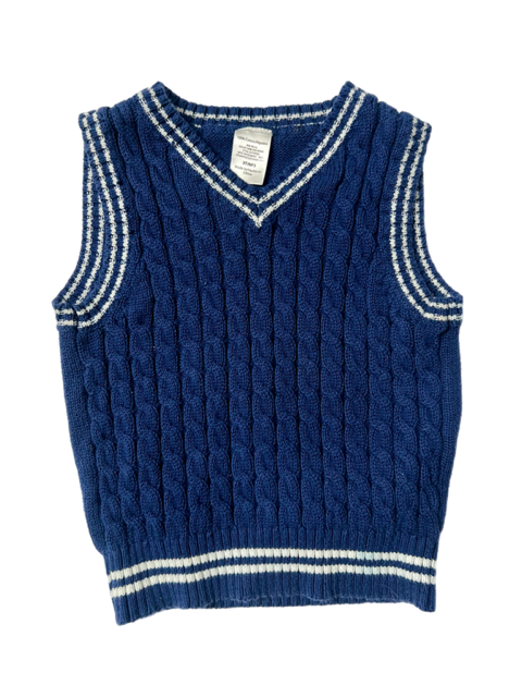 Boys Navy Sweater Vest