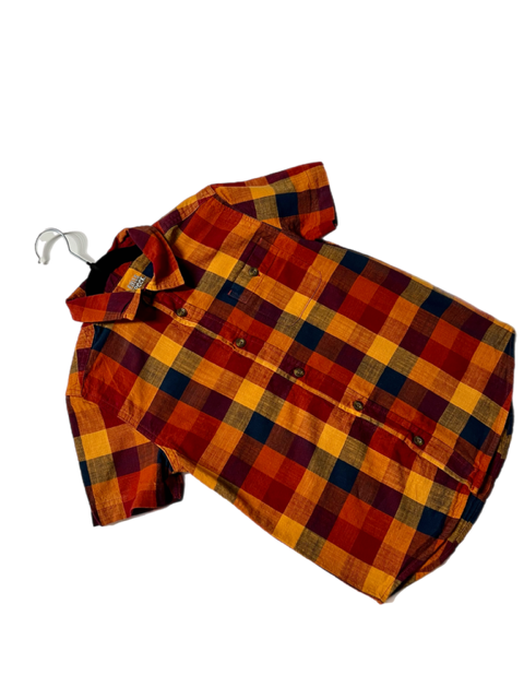Boys Checkered Fall Button-Up