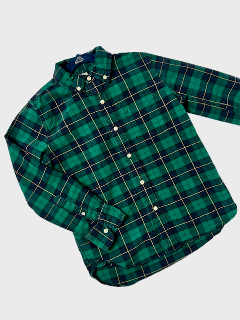 Boys Long Sleeve Plaid Shirt