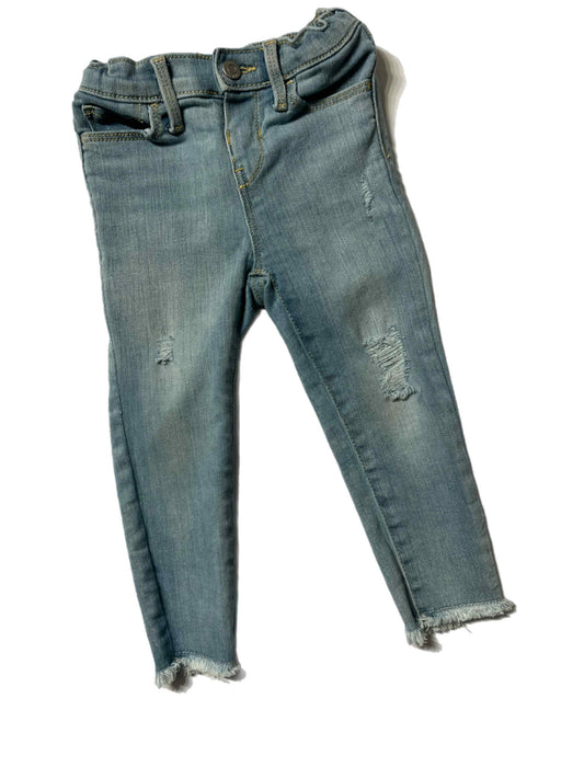 Girls Distressed Rockstar Jeggings