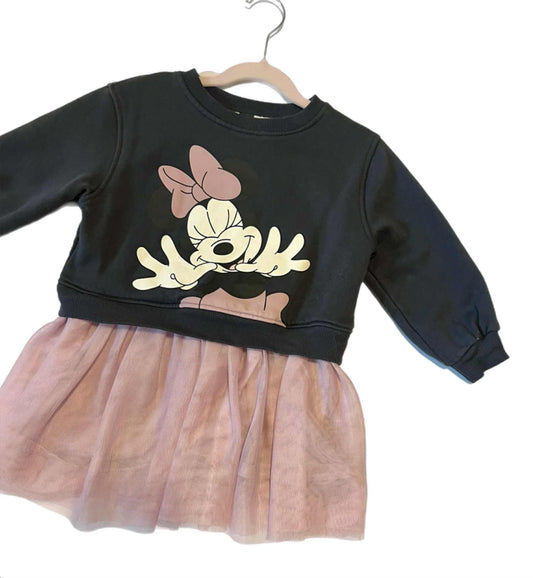 Girl Sweatshirt Dress with Tutu