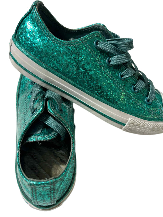 Converse Teal Green Glitter Sneakers 2