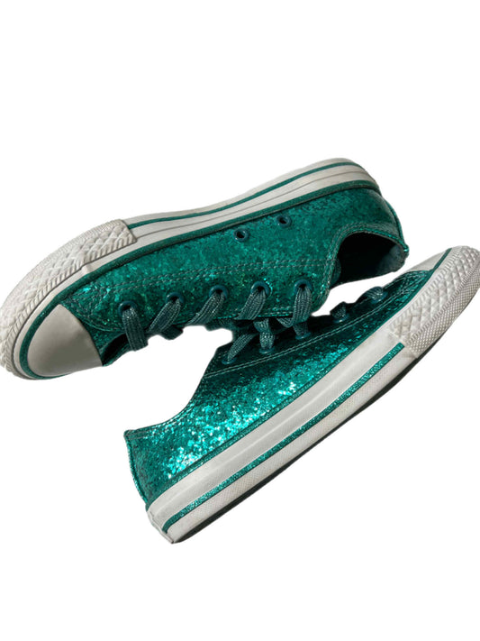 Converse Teal Green Glitter Sneakers 2