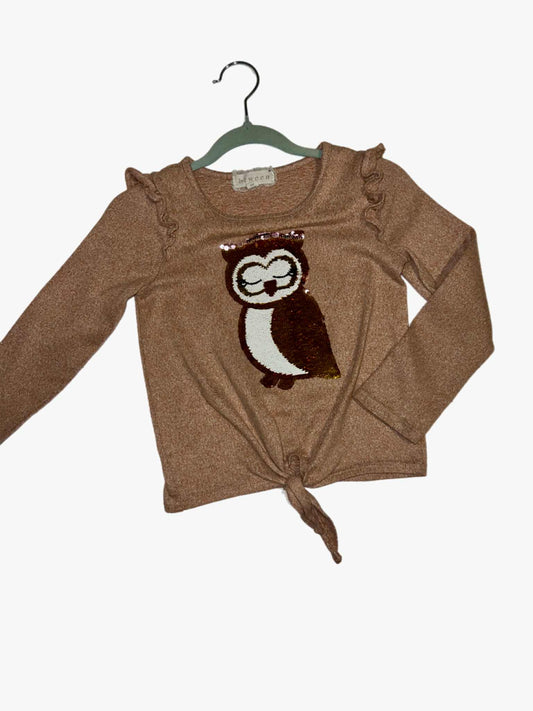 Sequence Owl Ruffled Sweater