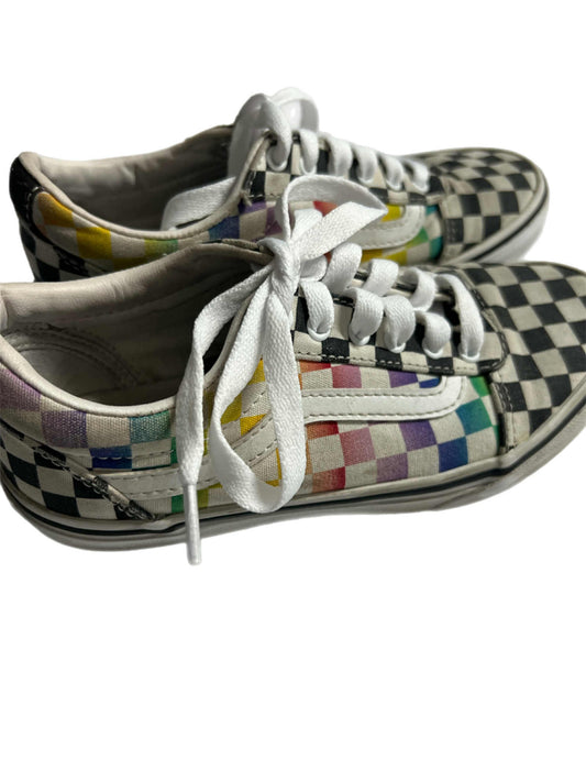 Van's Rainbow Checkerboard Low Tops 2Y